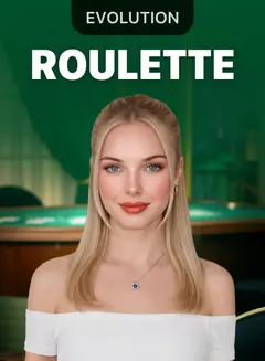 Ruleta con crupier en el surtido de 1win